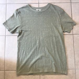 faded green t-shirt